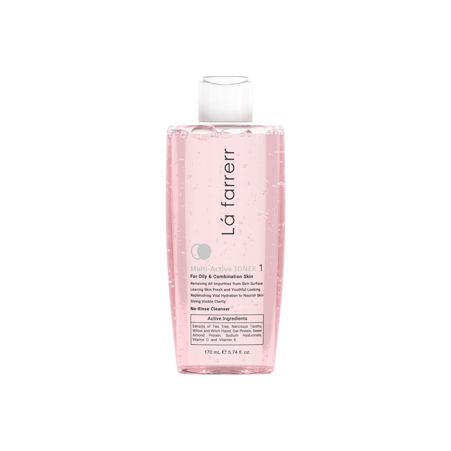 تونر پاک کننده صورت لافارر مدل Oily &amp; Combination Skin کد 1 حجم 170 میلی لیتر