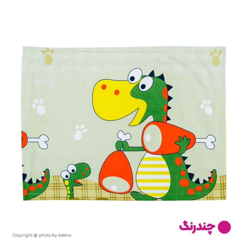 روبالشی کودک آدنو مدل Dinosaur کد MC01 بسته 2 عددی