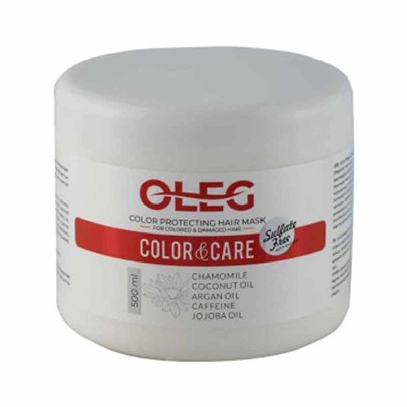 ماسک مو فری سولفات اولگ مدل Color - Care مخصوص موهای رنگ شده حجم 500 میلی لیتر