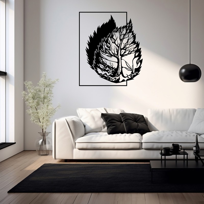 استیکر چوبی طرح درخت art1030