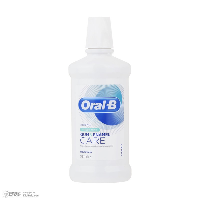 دهان شویه اورال بی مدل Gum & Enamel Care حجم 500 میلی لیتر