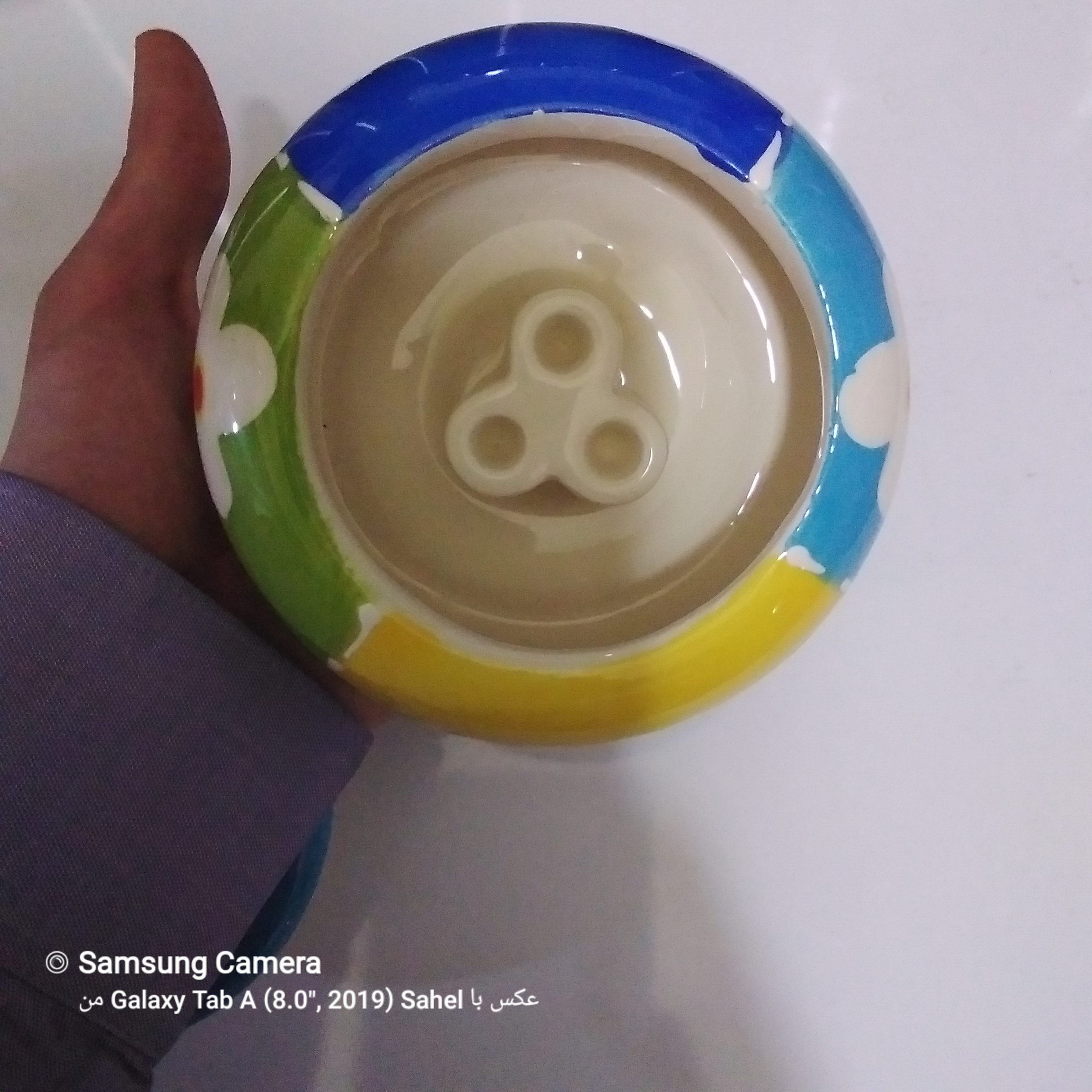 زیرسیگاری لعابی