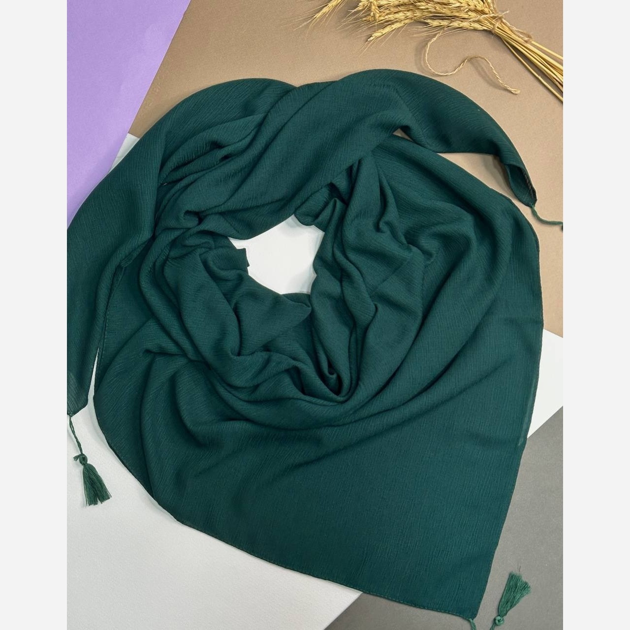 روسری کریشه درختی منگوله دار