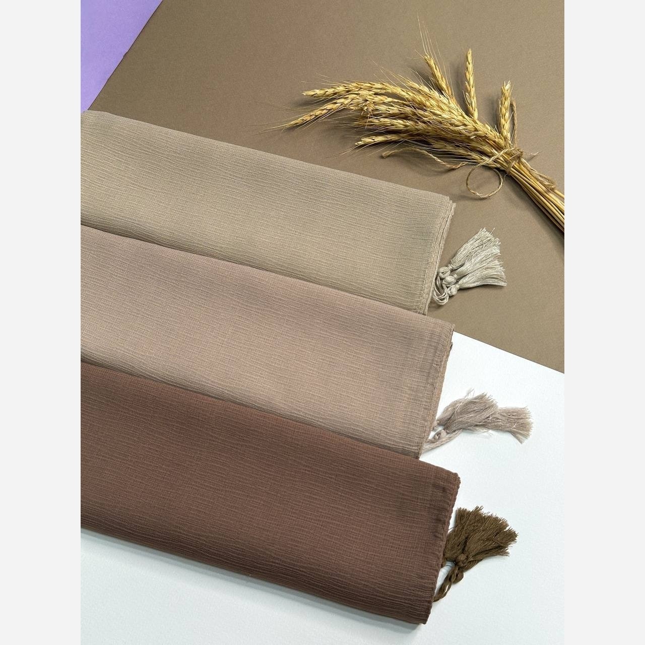 روسری کریشه درختی منگوله دار