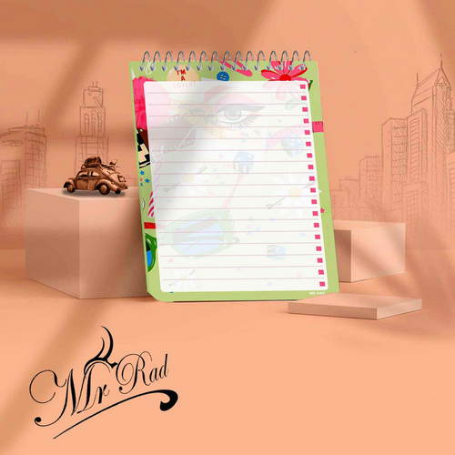 دفترچه یادداشت مستر راد طرح میکاپ مدل فیوری کد fiory 1783