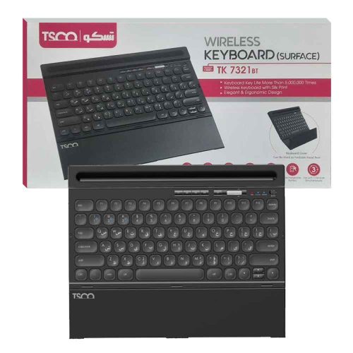 کیبورد بی سیم تسکو مدل TSCO TK7321BT مشکی