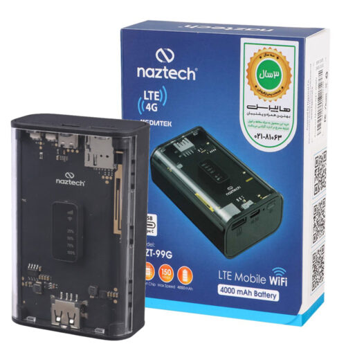 مودم جیبی نزتک مدل NAZTECH NZT-99G 4G مشکی
