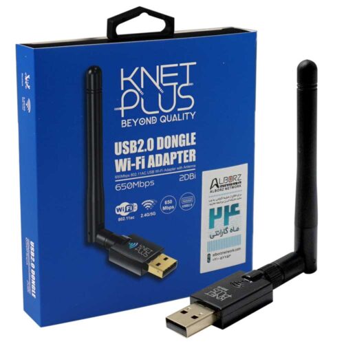کارت شبکه کی نت پلاس مدل KNET-Plus DUW6502DB USB2.0 W652 11AC