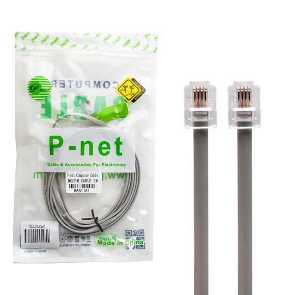 کابل مودم و تلفن پی نت (P-net) طول 5 متر