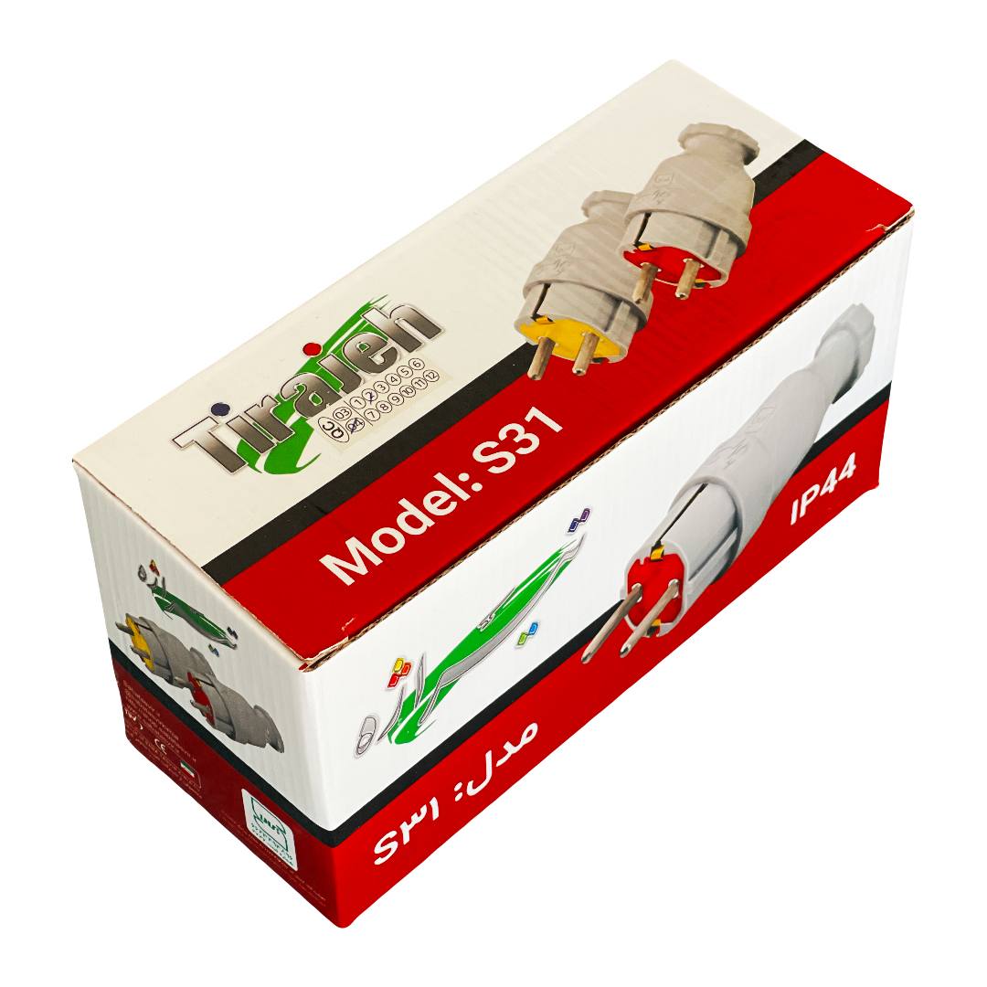 دوشاخه صنعتی تیراژه مدل s31