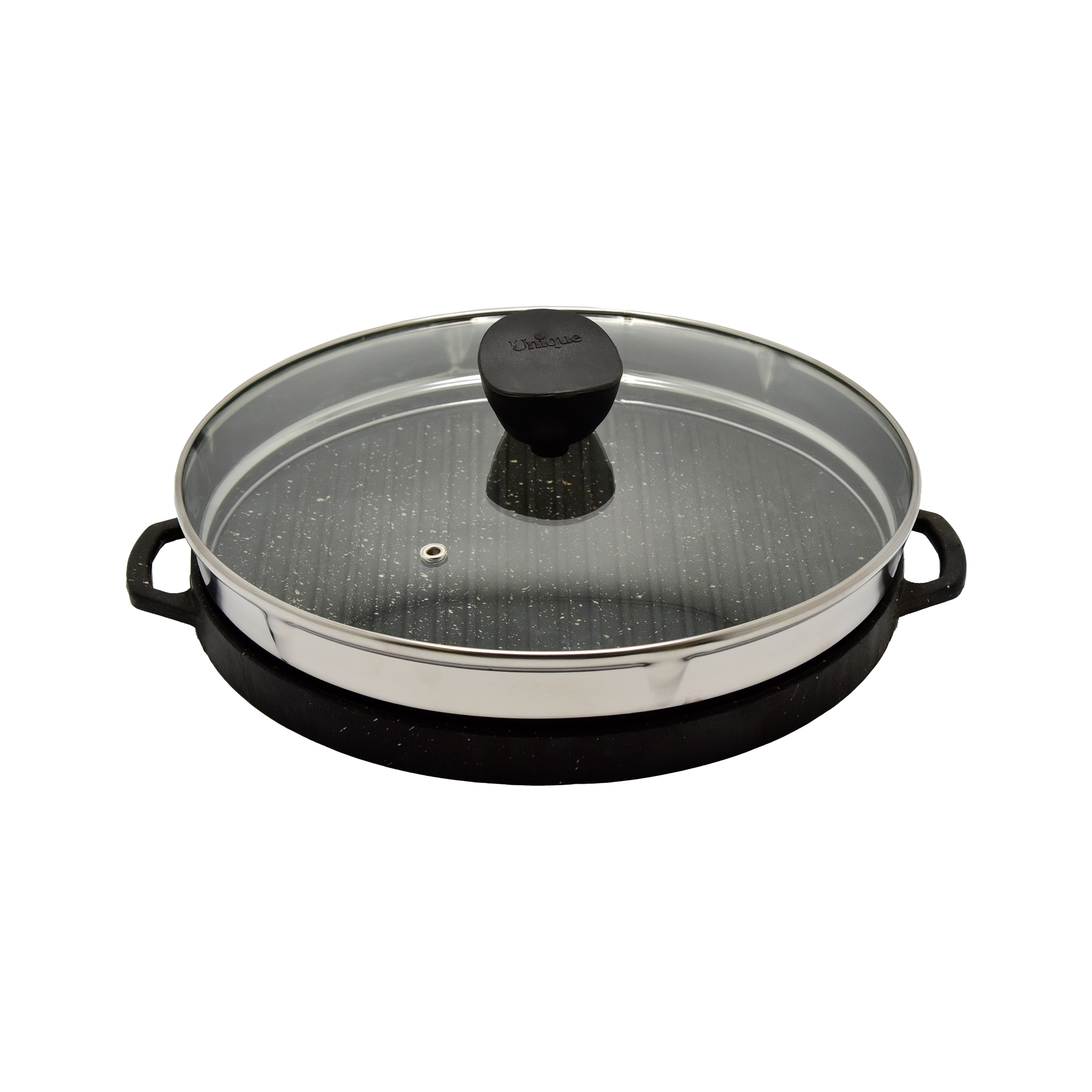 تابه گریل یونیک مدل گرد سایز 30 کد 6003 new