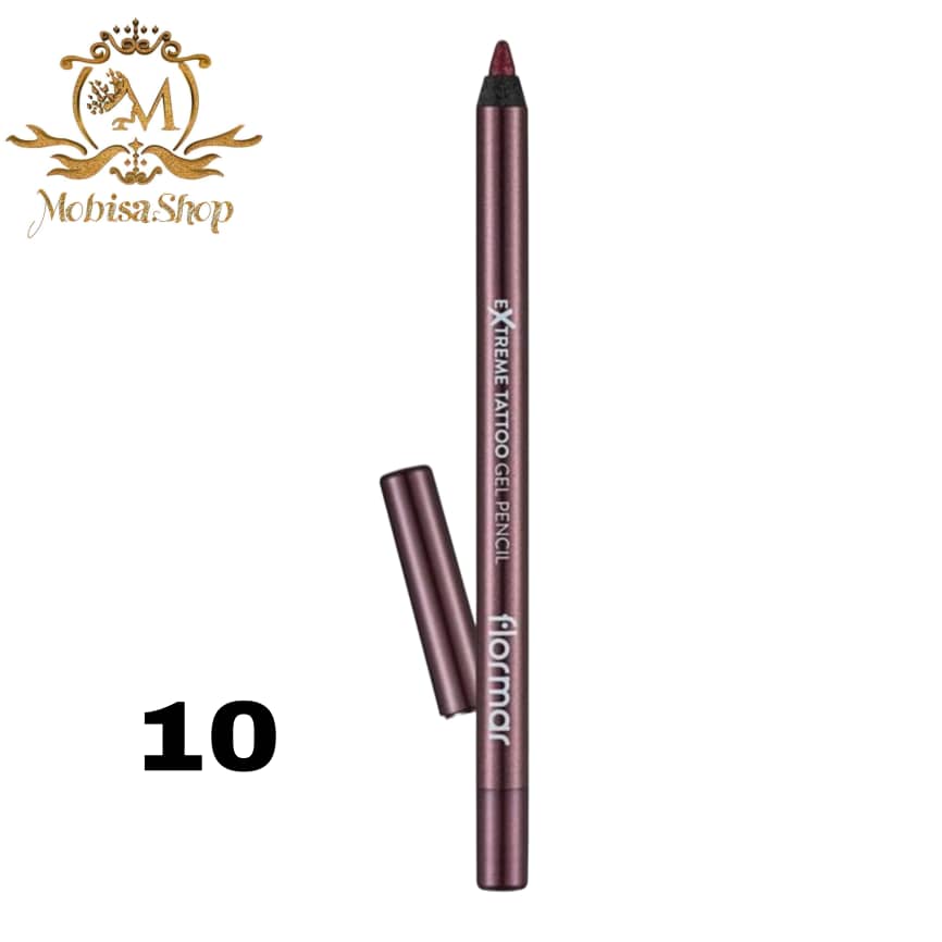 مداد چشم ژلی اکستریم تاتو فلورمار flormar شماره 10