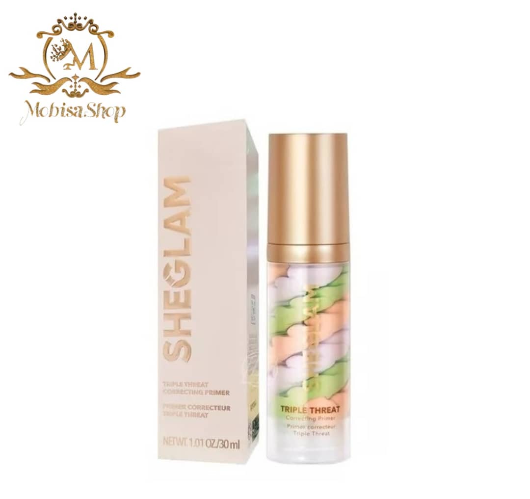 پرایمر سه گانه اصلاح کننده پوست شیگلم SHEGLAM مدل Triple Threat Correcting حجم 30 میل