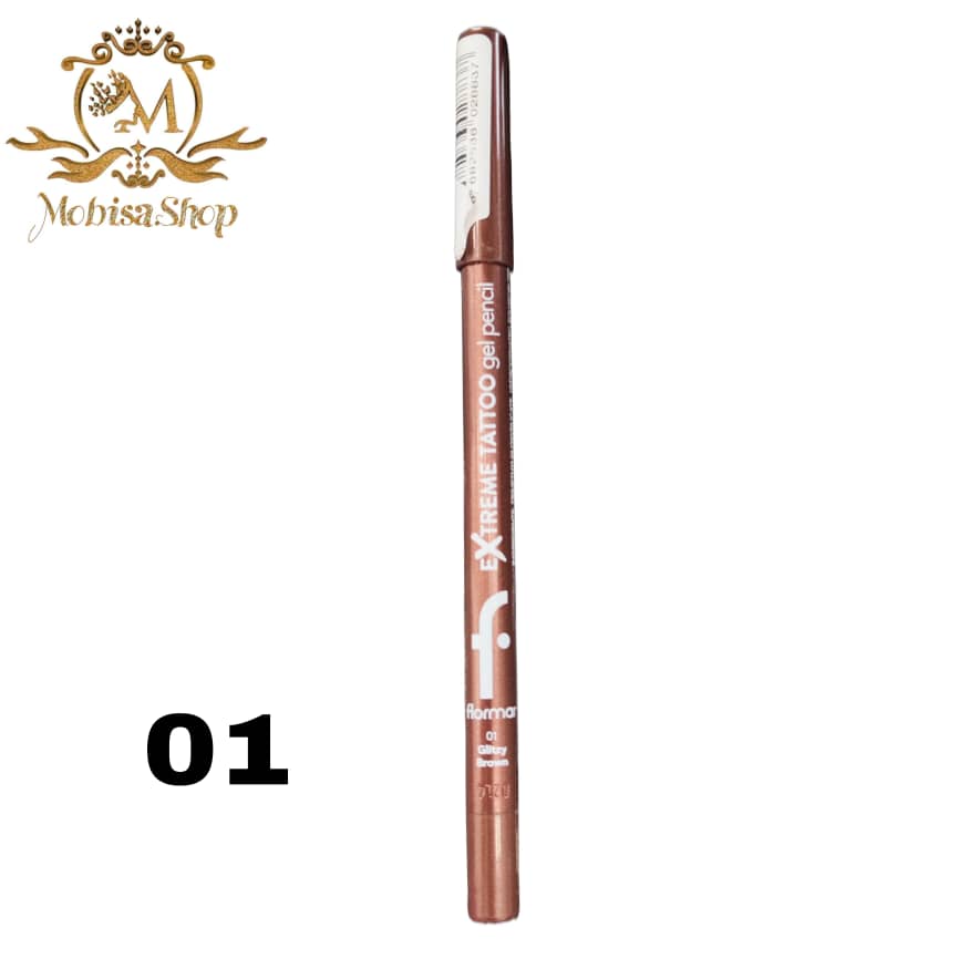 مداد چشم ژلی اکستریم تاتو فلورمار flormar شماره 01