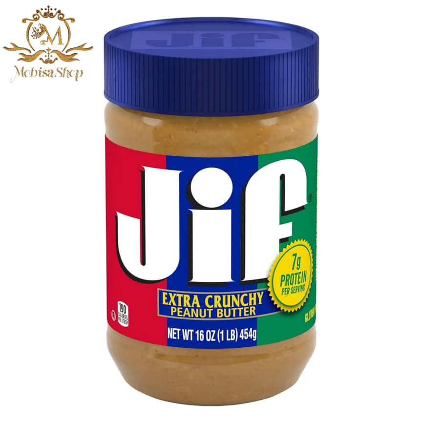 کره بادام زمینی جیف Jif آبی وزن 454 گرم