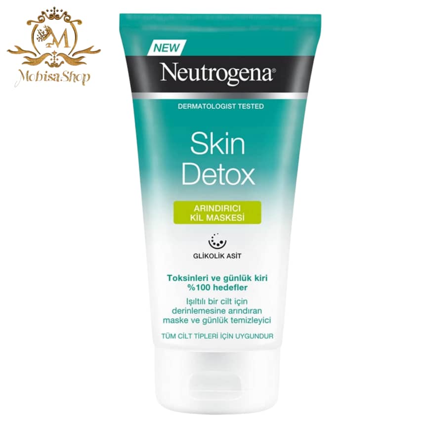 ماسک شستشوی خاک رس 2 در 1 سم زدایی پوست Neutrogena حجم 150 میل