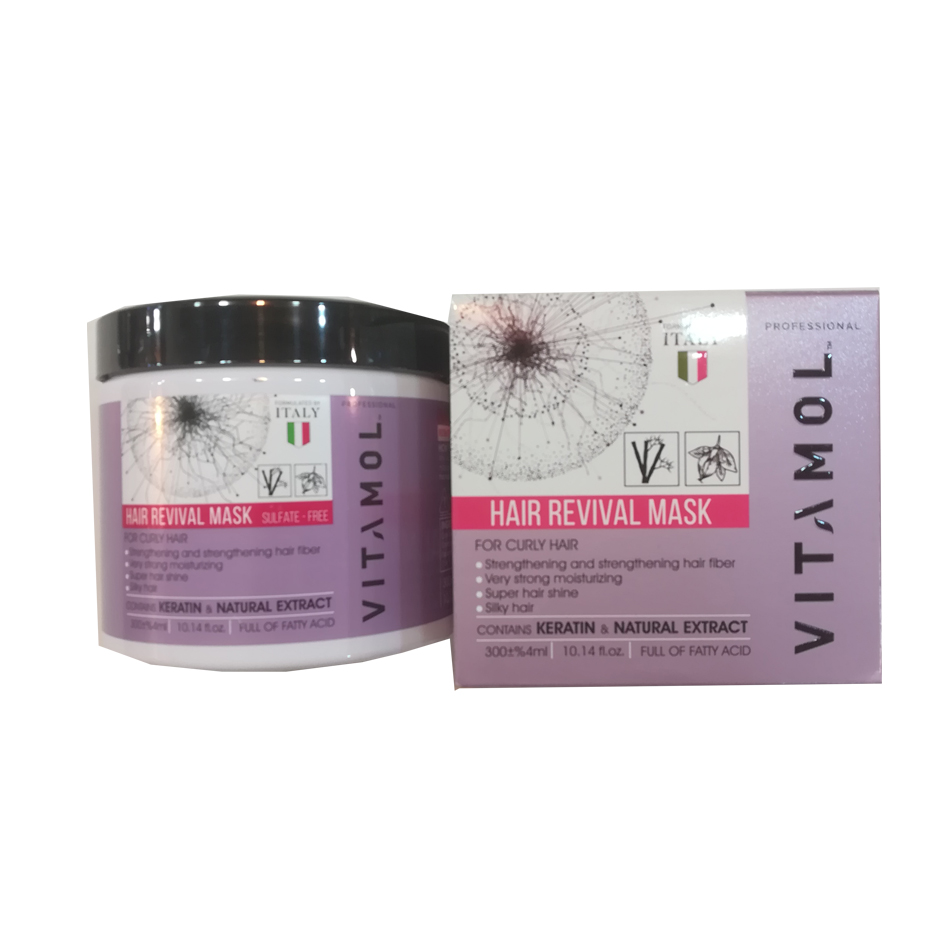 ماسک مو مخصوص موهای فر و مجعد ویتامول Vitamol For Curly Hair حجم 300 میلی لیتر
