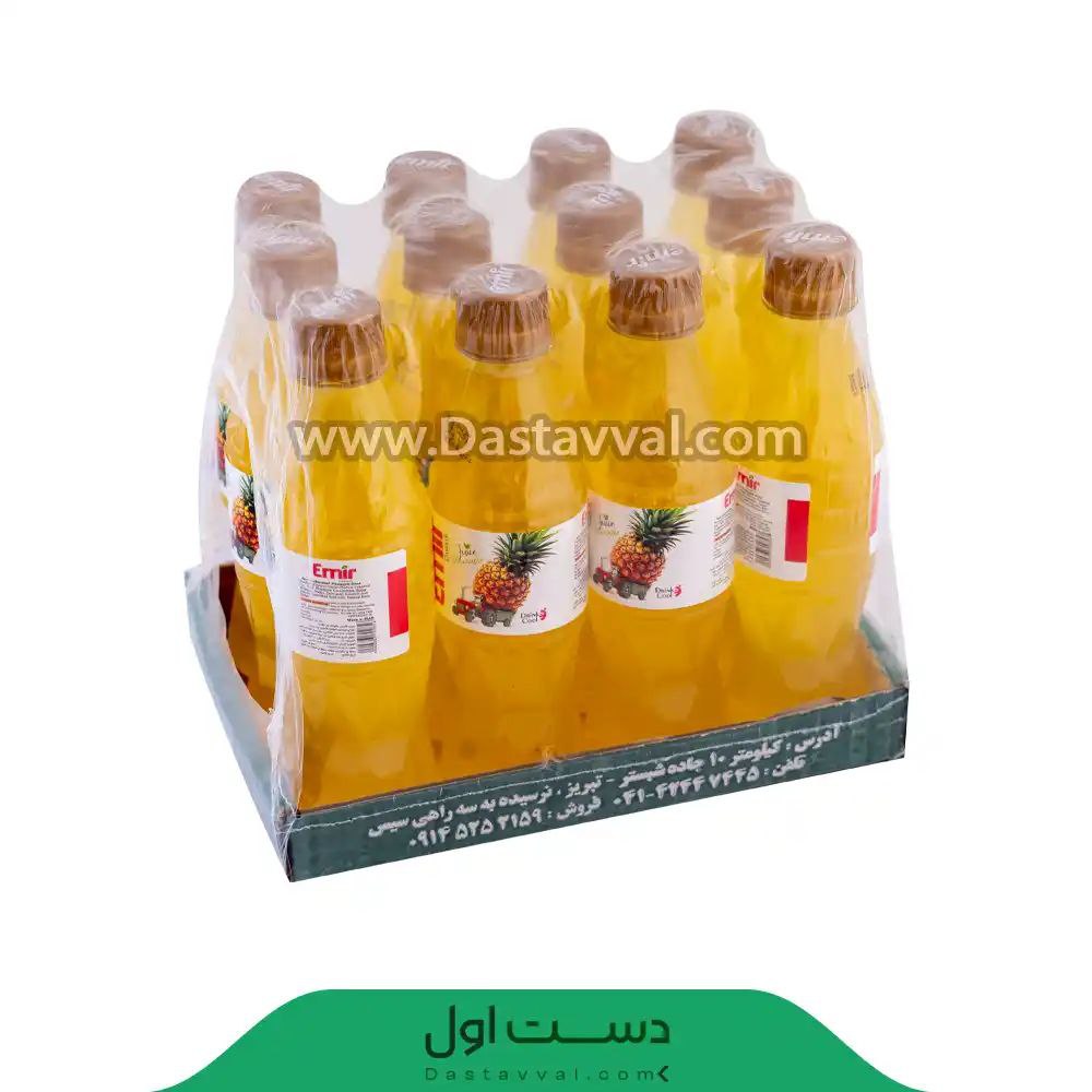 آبمیوه تک نفره امیر طعم آناناس- 12 عددی