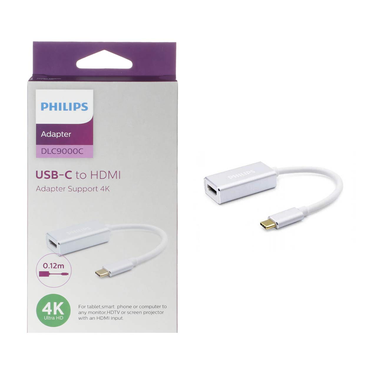 مبدل  USB-C به HDMI فیلیپس مدل PHILIPS DLC9000C USB-C TO HDMI ADAPTER