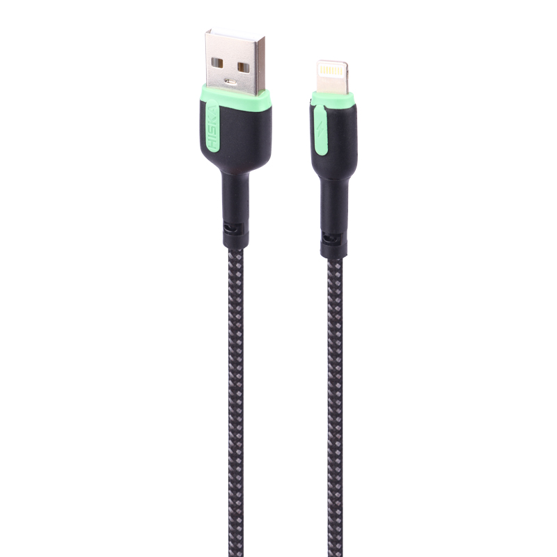 کابل لایتنینگ فست شارژ هیسکا Hiska LX-2022 3A 2m
