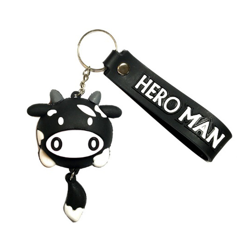 جاکلیدی سیلیکونی فانتزی طرح گاو Creative Cartoon Cute Cow Keychain Pendant