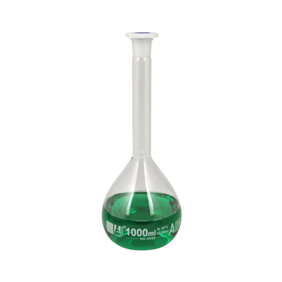 بالن ژوژه A درب پلاستیکی گواهی کالیبراسیون 500ml Eisco