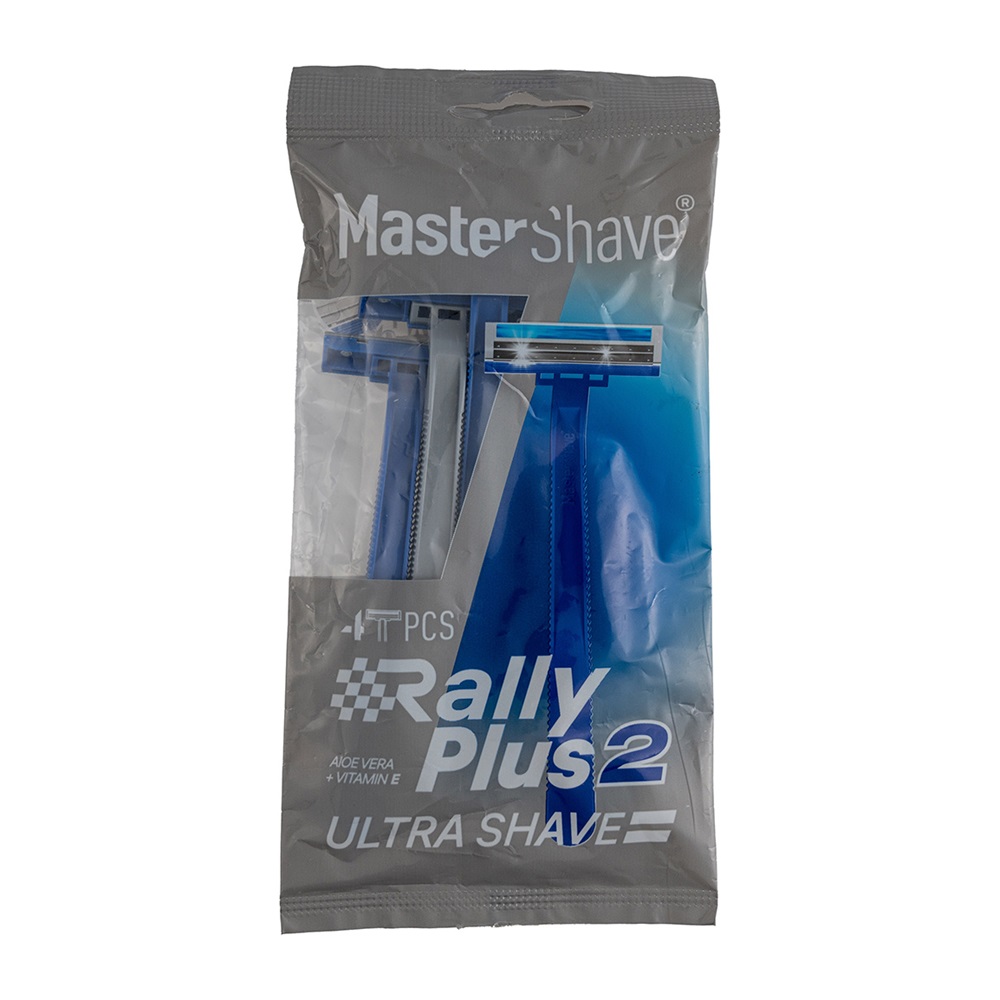 خودتراش 2 لبه مستر شیو Rally Plus 2 بسته 4 عددی