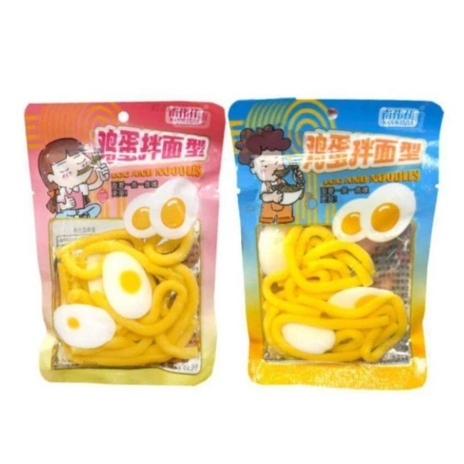 پاستیل ژله ای نودل و تخم مرغ باکس 20 عددی noodles