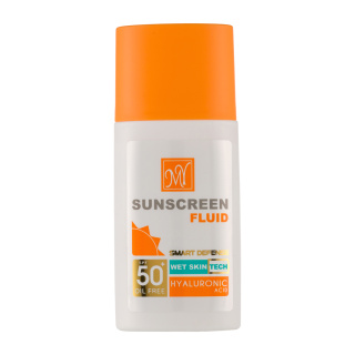 ضد آفتاب فلوئید مای حاوی هیالورونیک اسید SPF50 حجم 50 میل