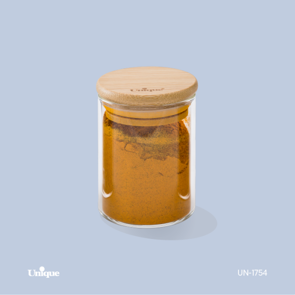 جا ادویه درب چوبی گرد 7.5 سانت یونیک کد UN-1754
