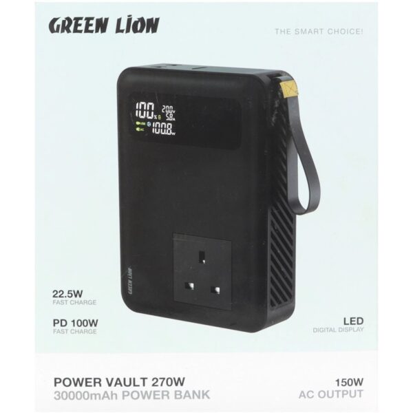پاوربانک 270 وات 30000 گرین لاین  GNPVU270W30BK