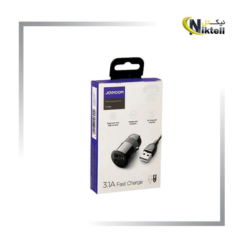 شارژر فندکی 3.1A جویروم میکرو مدل c-a06