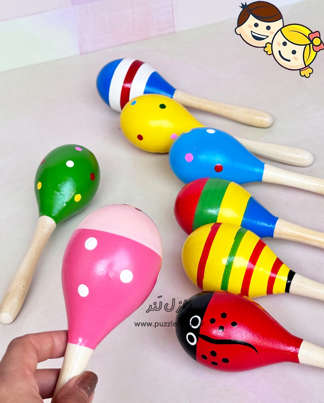 جغجغه چوبی