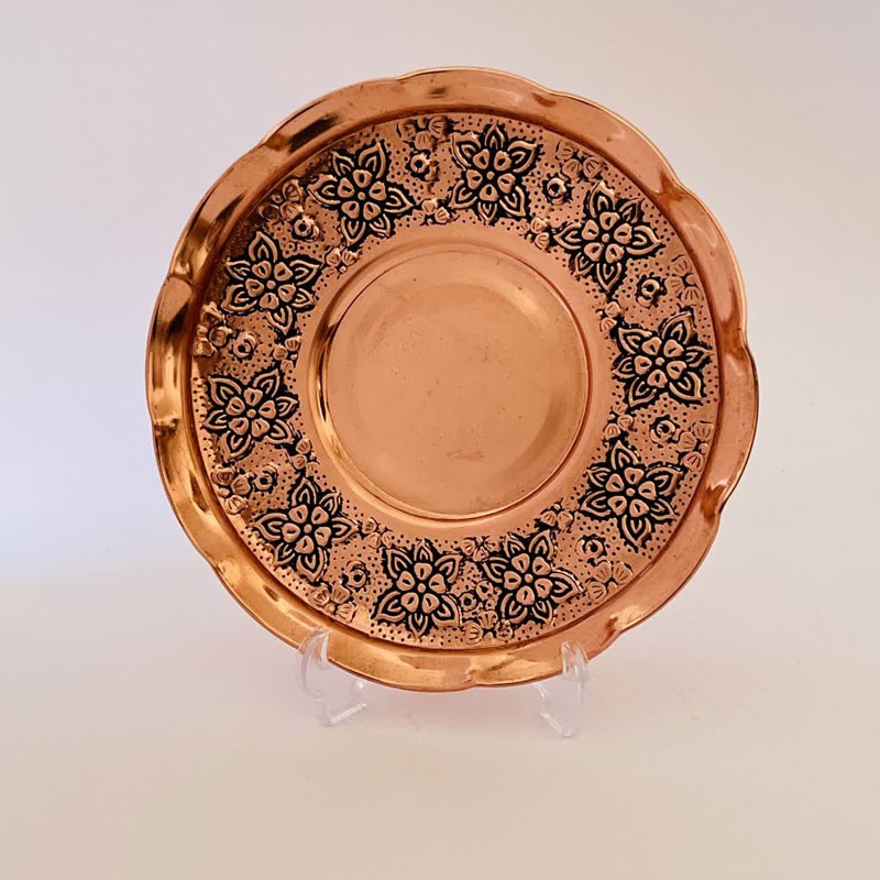 شیرینی خوری مسی مدل آفتاب گردان کد ZH321.13
