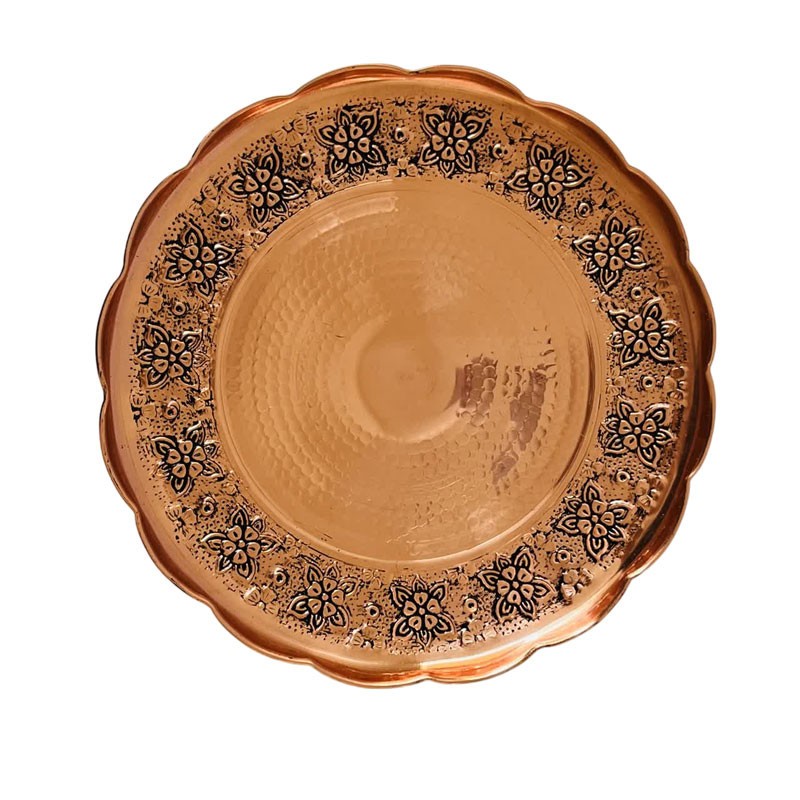 شیرینی خوری مسی مدل آفتاب گردان کد ZH321.13
