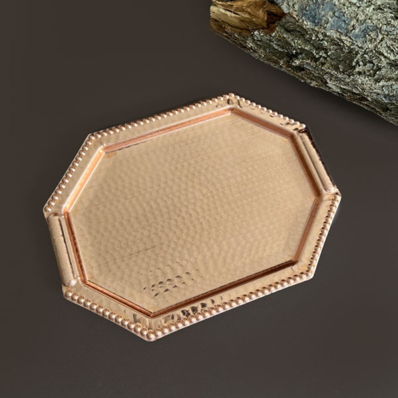 سینی مسی مدل هشت ضلعی کد ZH359