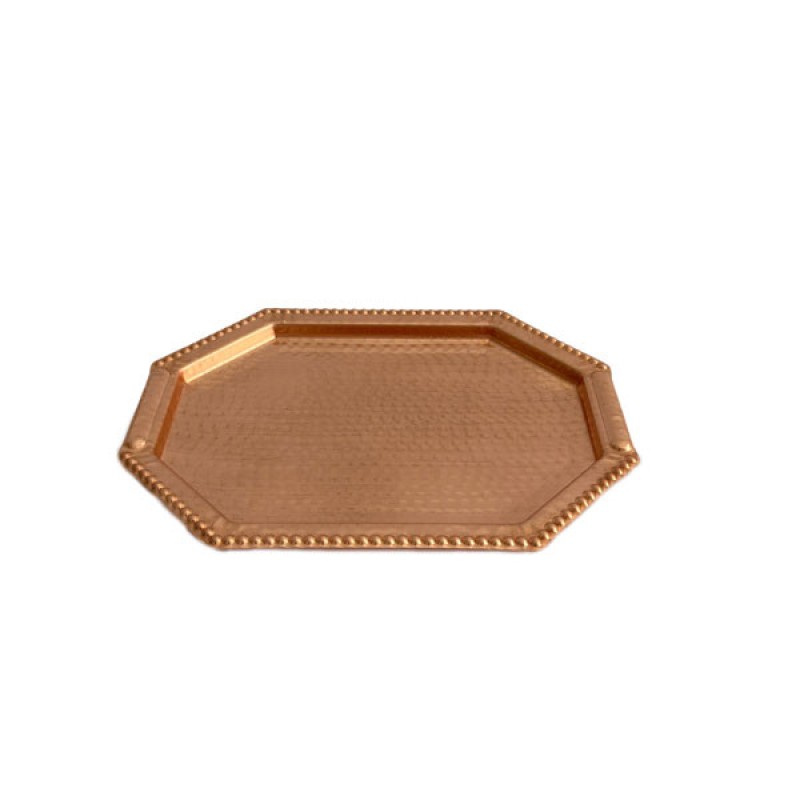 سینی مسی مدل هشت ضلعی کد ZH359