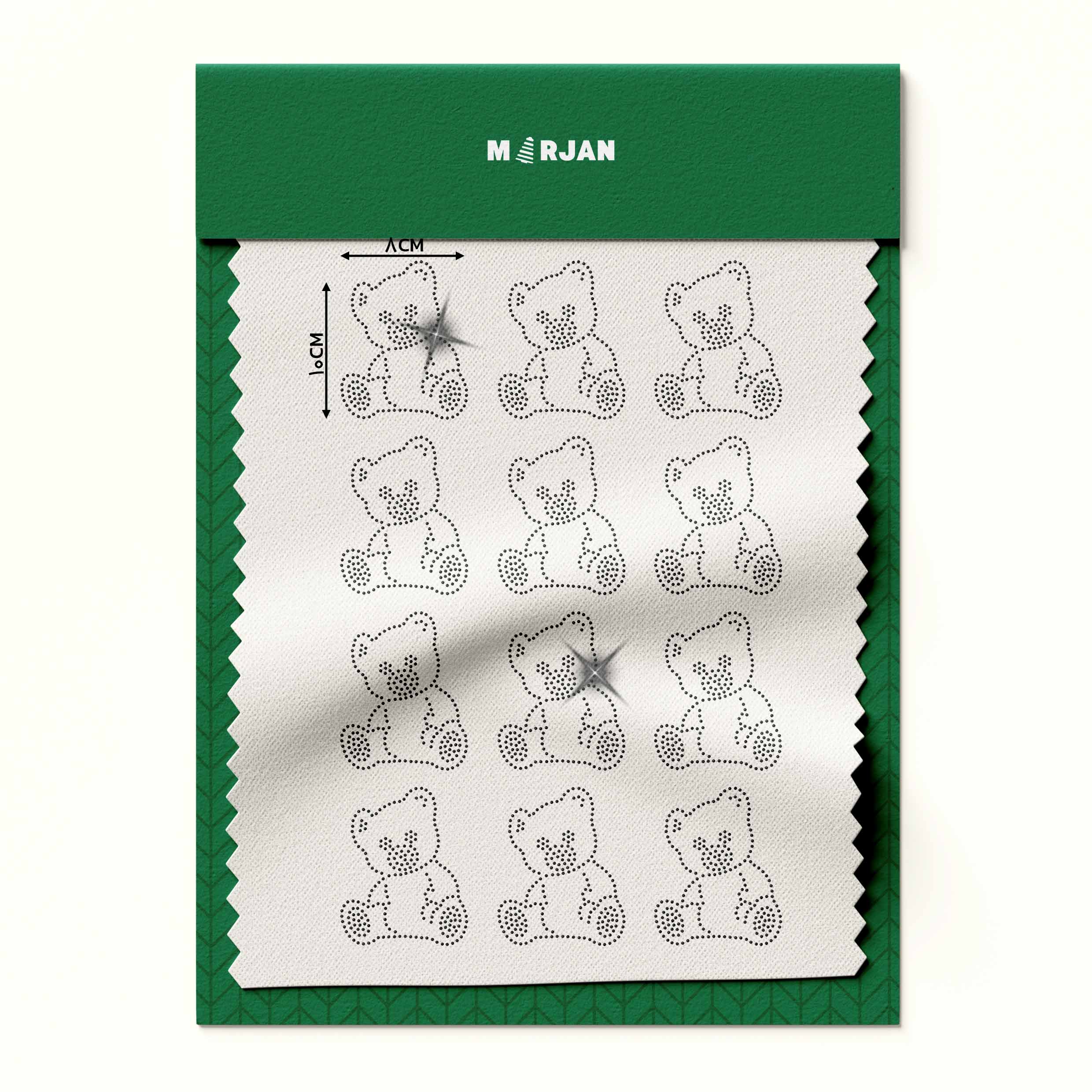 نگین حرارتی  تدی مشکی1139(بسته 10 ورقی) 27