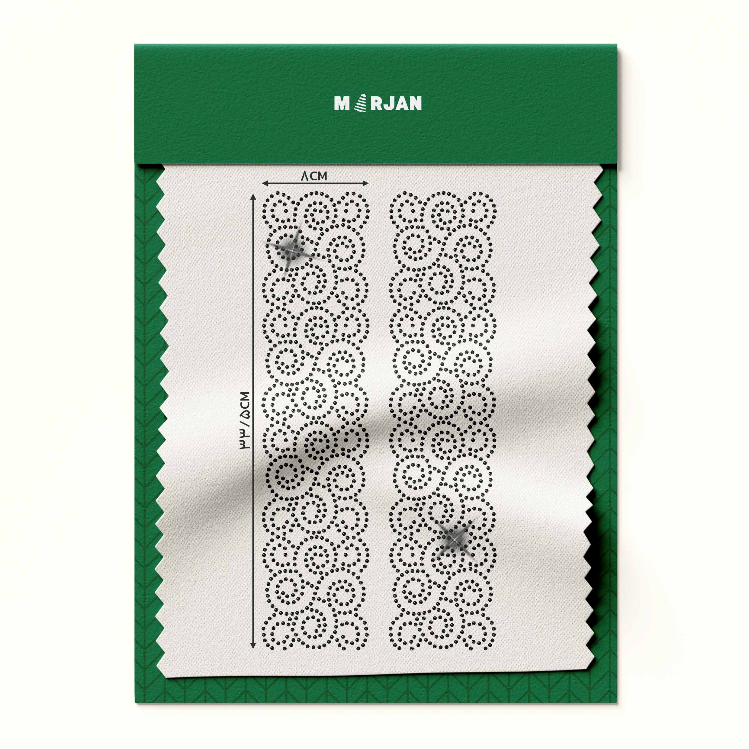 نگین حرارتی  دایره پیچ مشکی1097(بسته 10 ورقی) 27