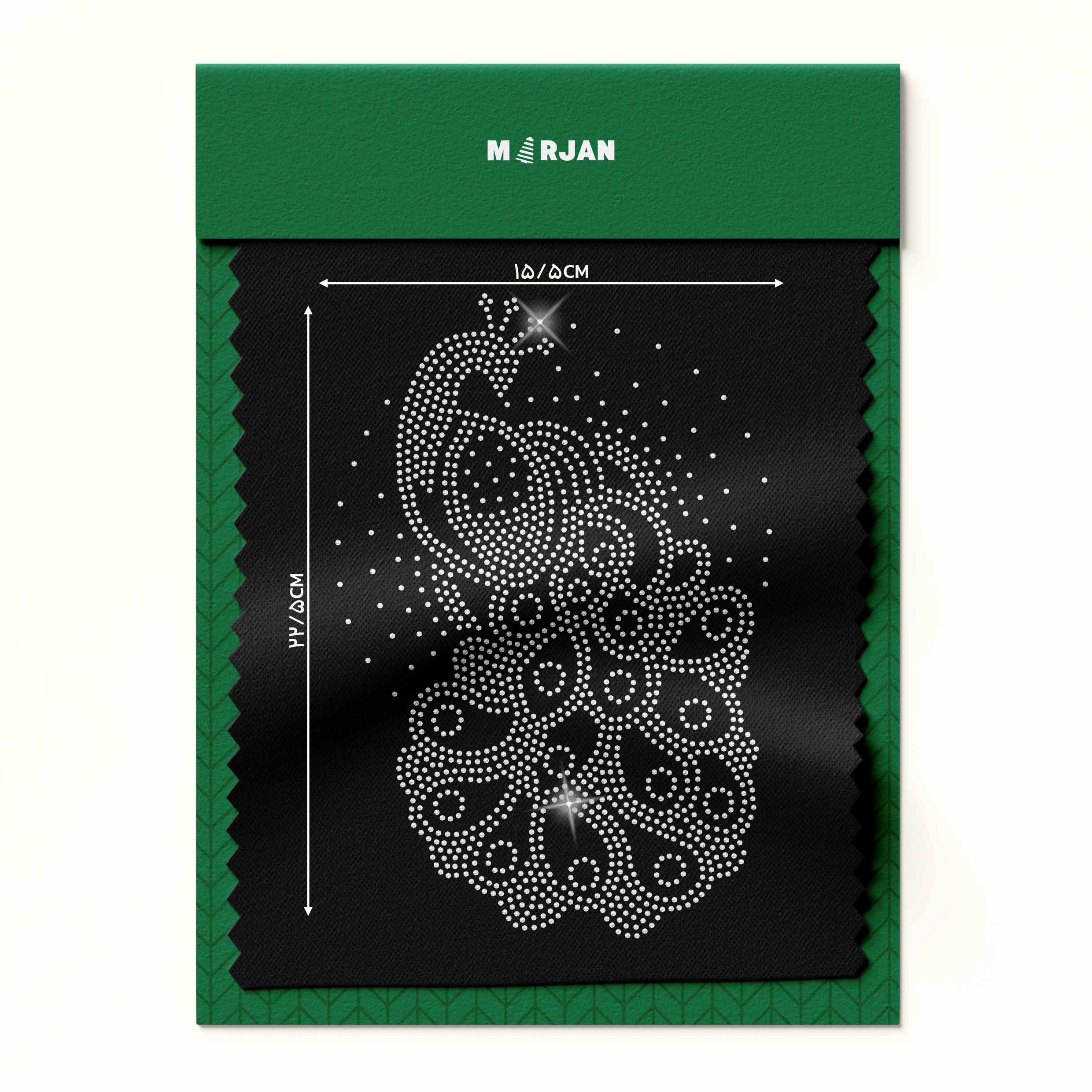 نگین حرارتی  طاووس نقره‌ای1167(بسته 10 ورقی) 27