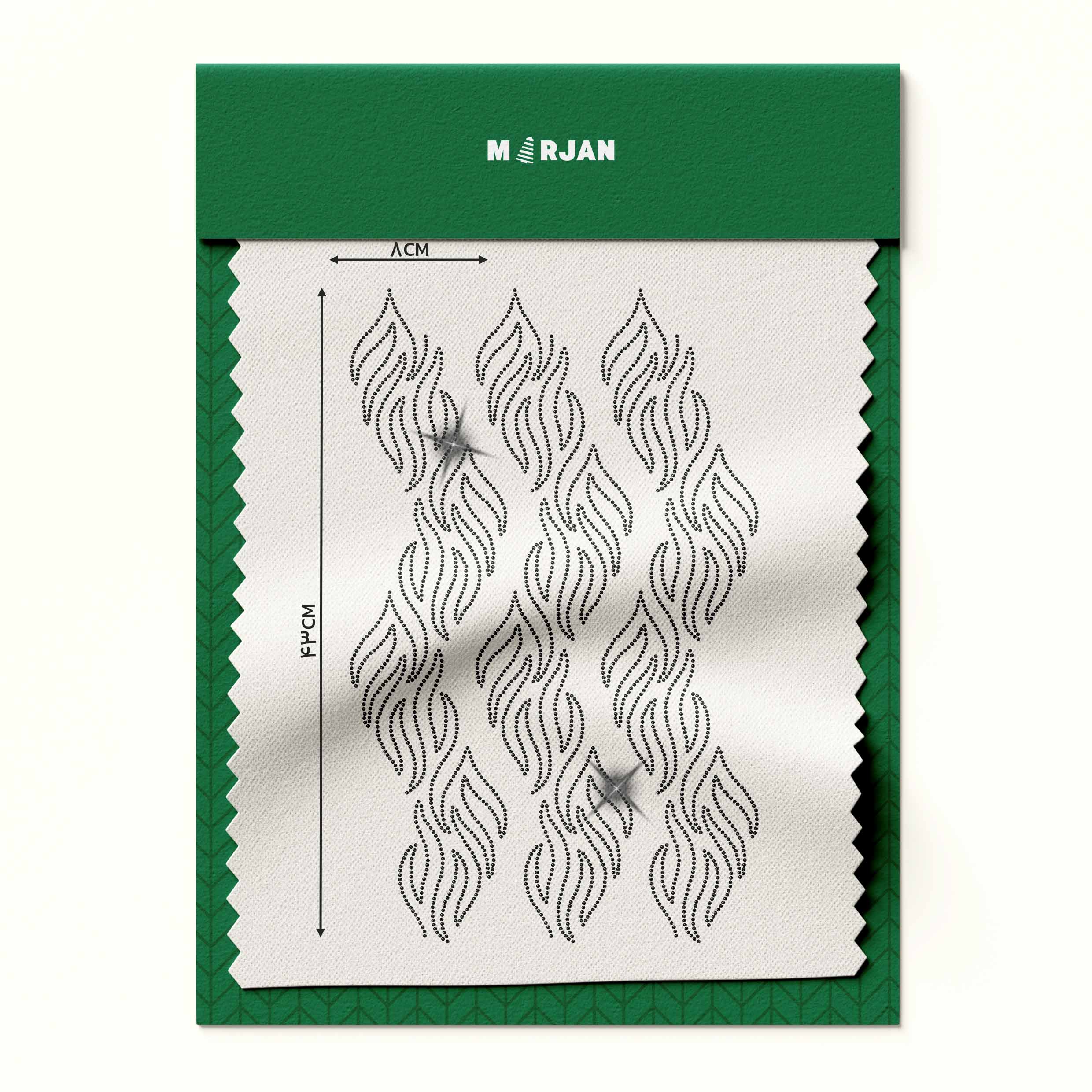 نگین حرارتی  شعله مشکی726(بسته 10 ورقی) 27