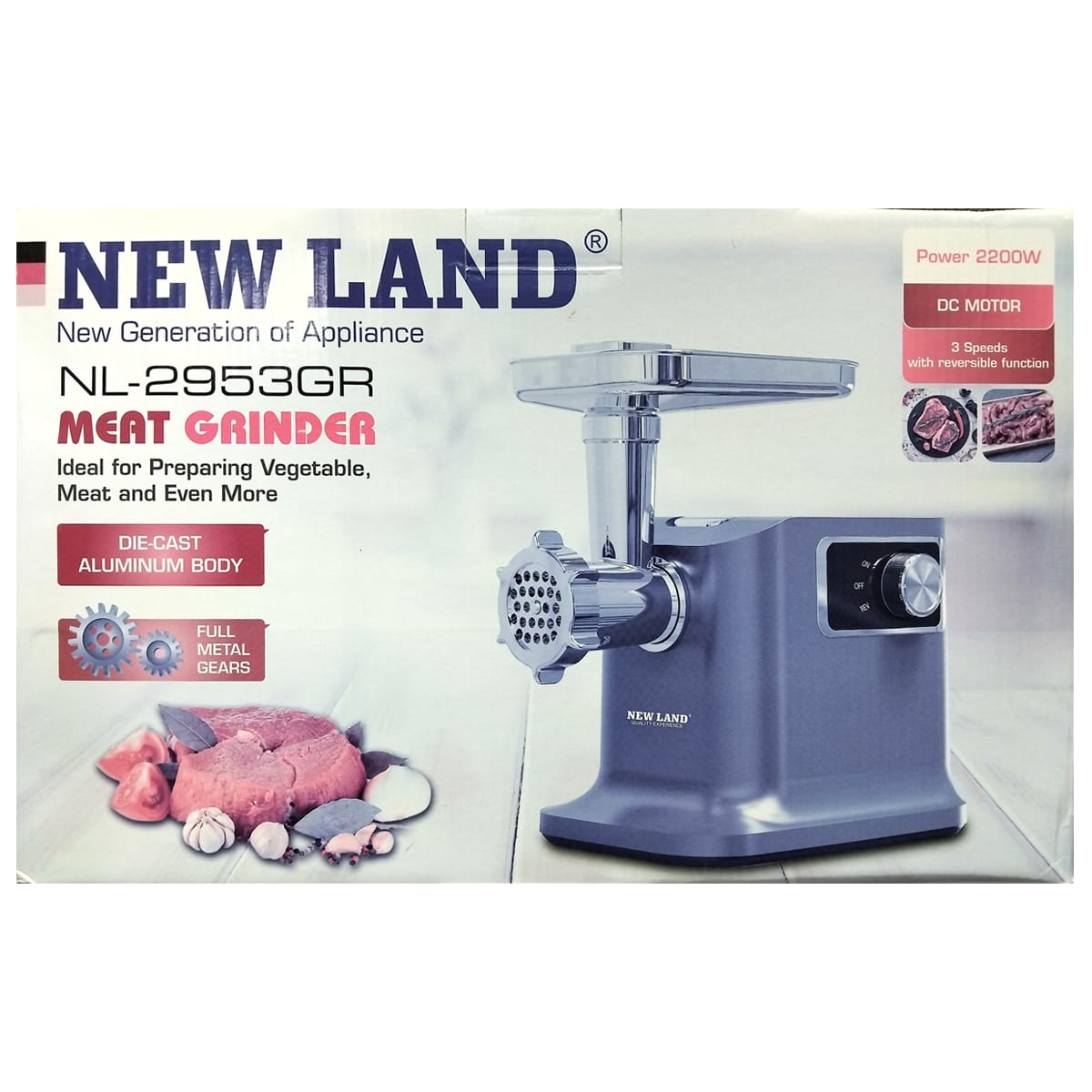 چرخ گوشت نیولند مدل 2953 (پسکرایه)