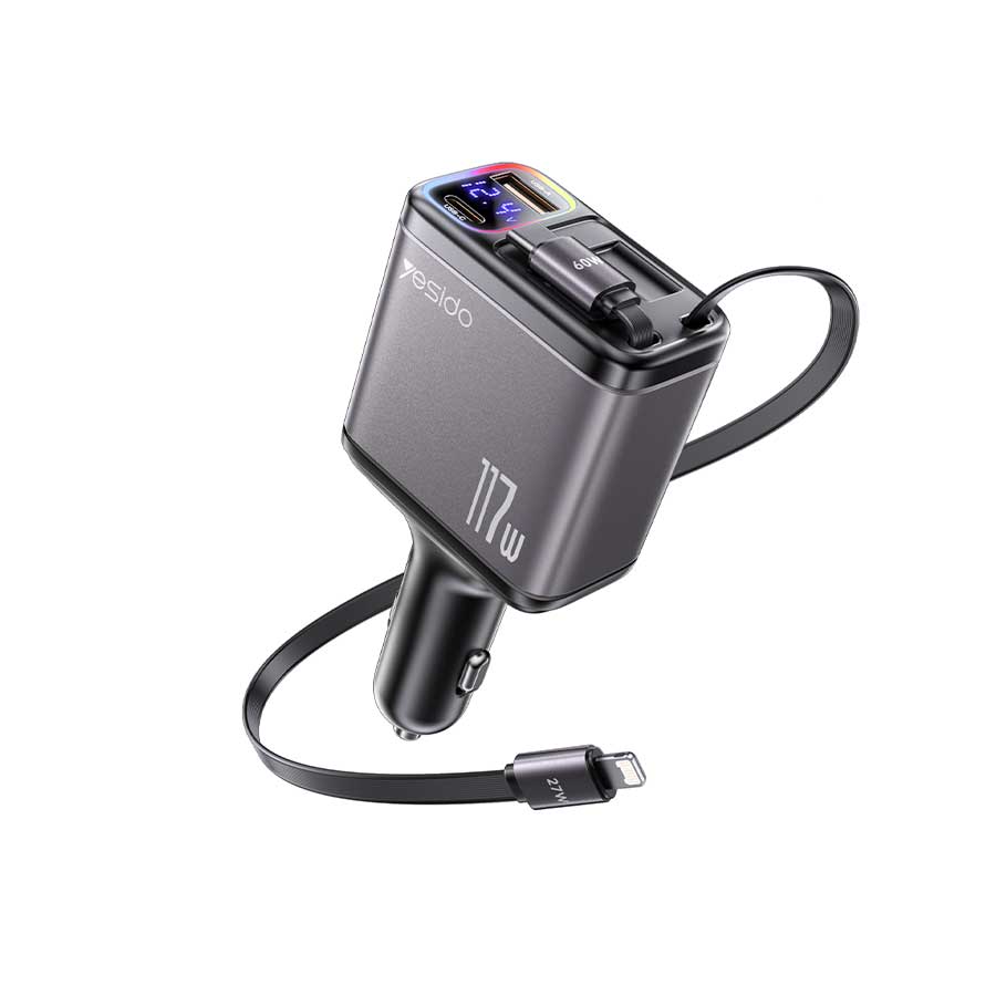 شارژر فندکی یسیدو مدل yesido Y63 117 W