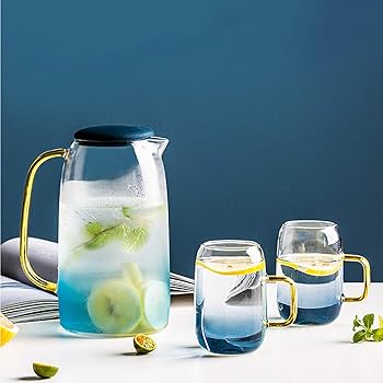 پارچ پیرکس آنتی شوک رنگی وارداتی