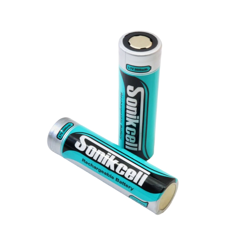 باتری لیتیوم یون 3.7v سایز 18650 2600mAh سرتخت مارک Sonikcell