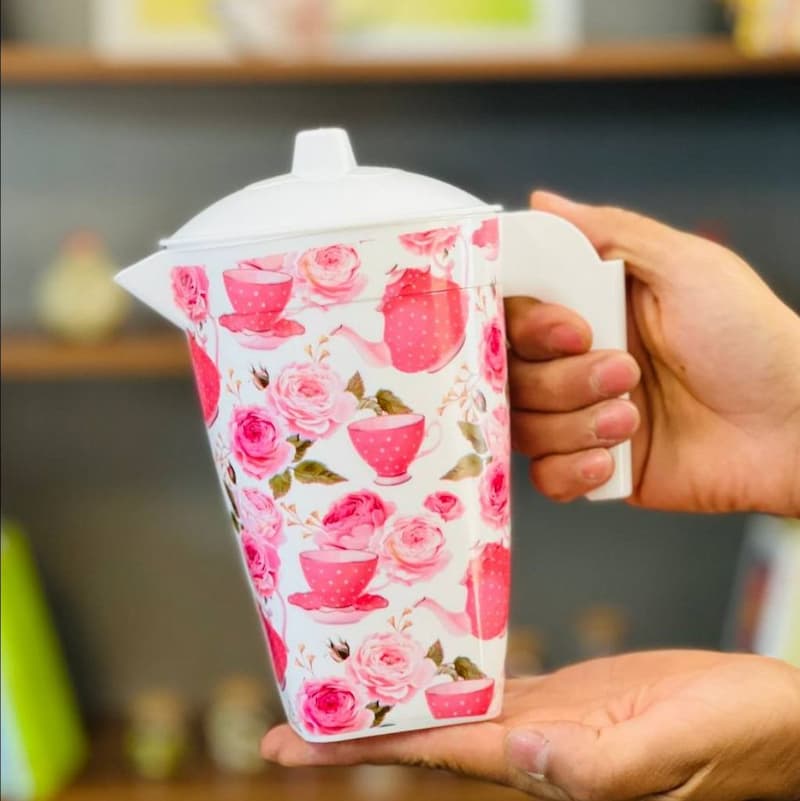 پارچ گلدار پلاستیکی (پست پیشتاز پس کرایه)