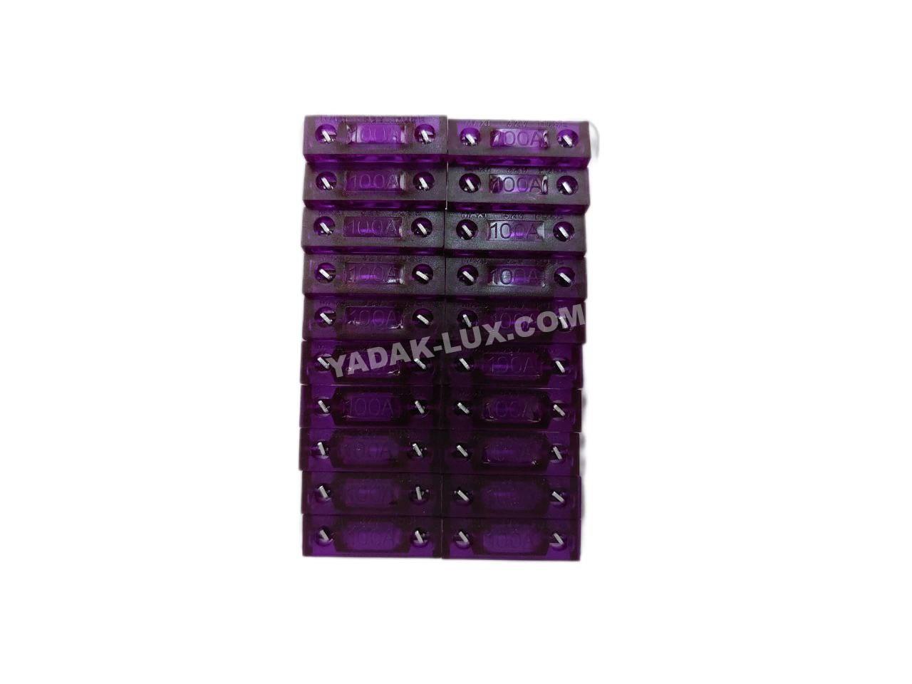 فیوز دو شاخ بزرگ 100 آمپر 206 (بسته 20 عددی)