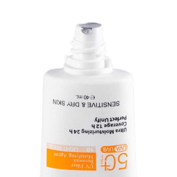 کرم ضد آفتاب رنگی بیزانس SPF50 شماره 20 بژ طبیعی مناسب پوست خشک و حساس حجم 40 میل