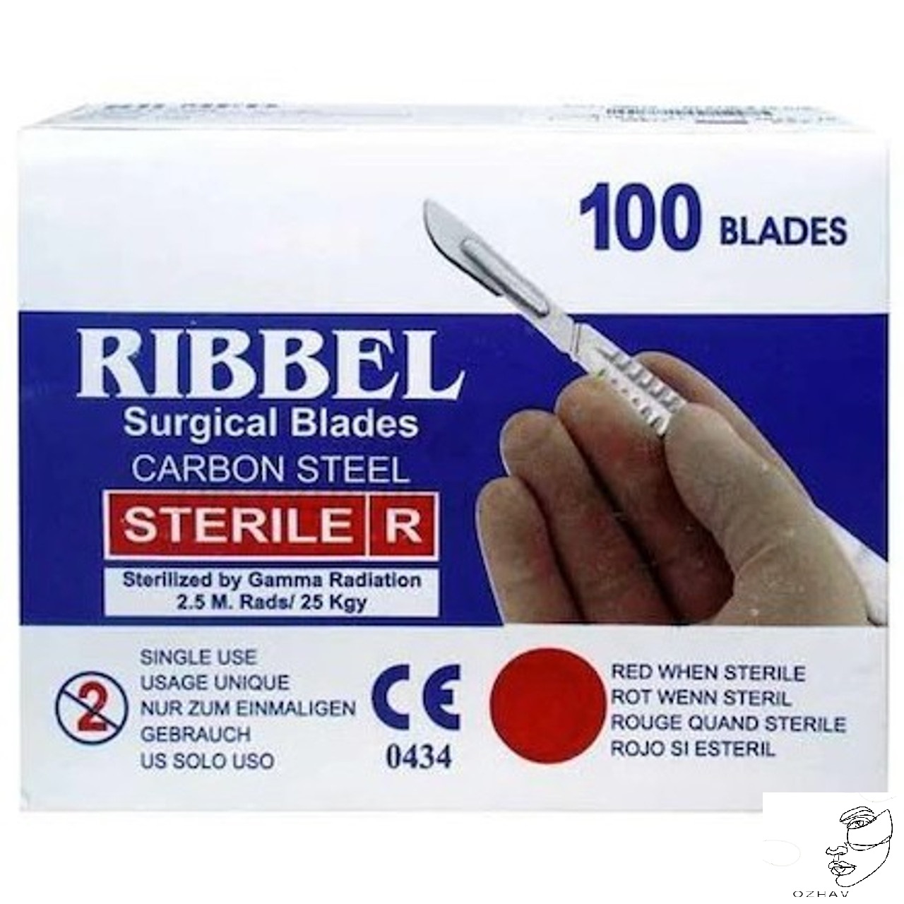 تیغ جراحی ریبل 10 (100عددی)
