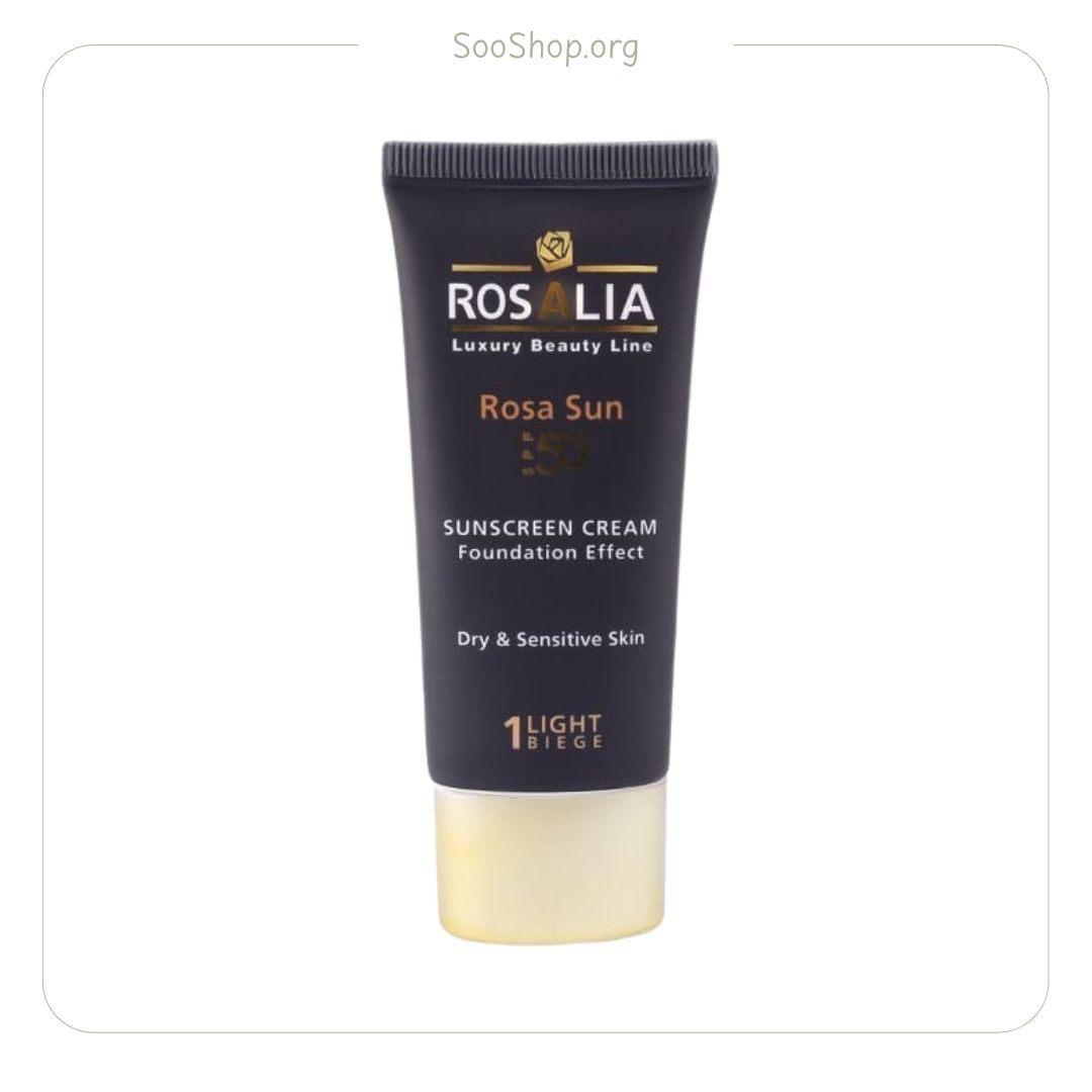 رزالیا - کرم ضد آفتاب مخصوص پوست‌های خشک (رزا سان) (اصل) | Rosalia Rosasun Dry Skin Sunscreen (02) (Original)